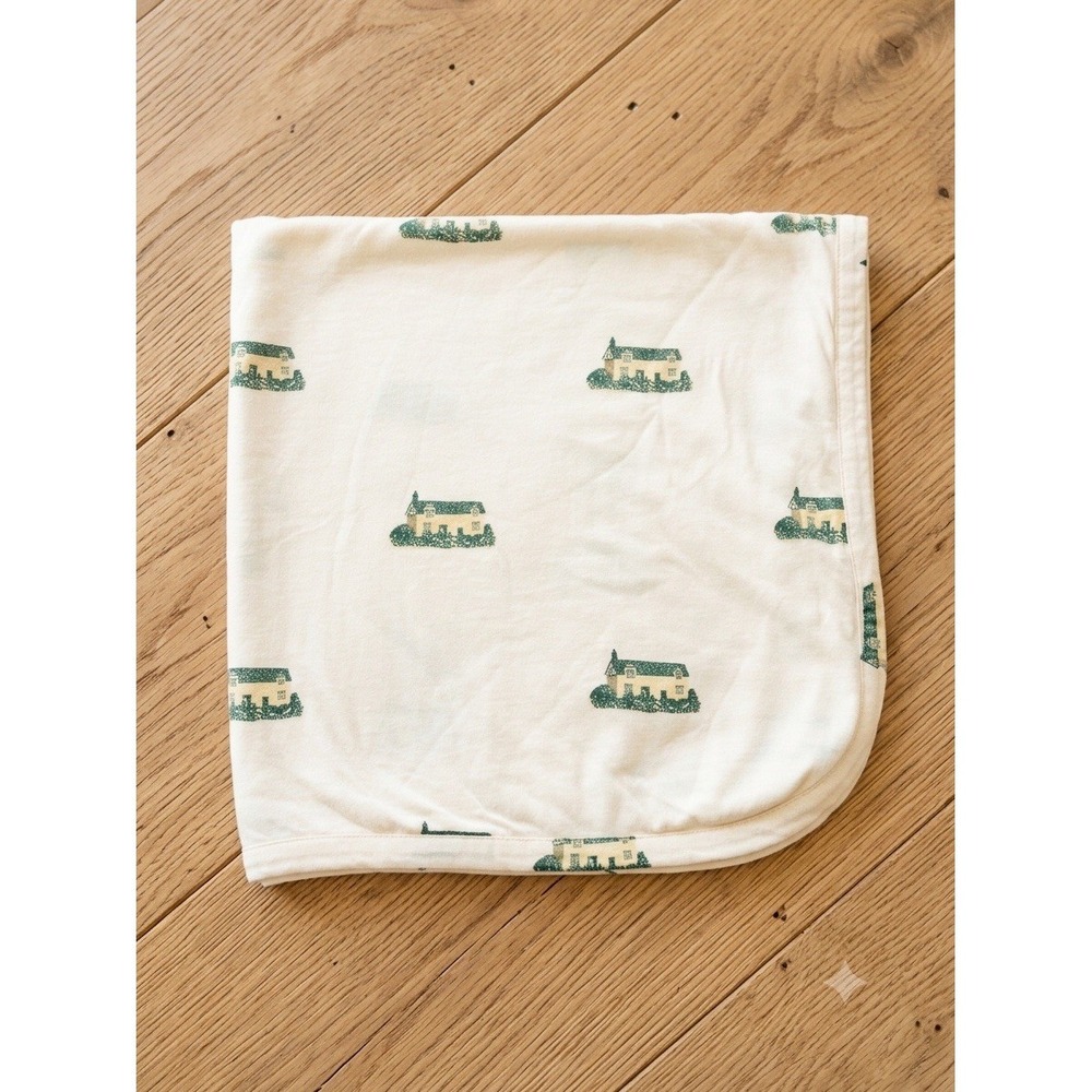 Kate Quinn Cottage Woods Scenic Modal Print Double Layer‎ Baby Blanket 40"x42"